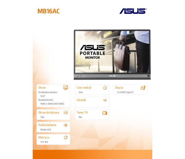 ASUS 15.6'' MB16AC 90LM0381-B01170 Szary - 1442862 - zdjęcie 6